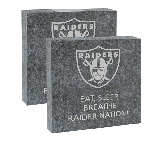 [RAIDERS 8x8 LOGO BRICK] 8x8 Raiders Logo Granite (Paver)
